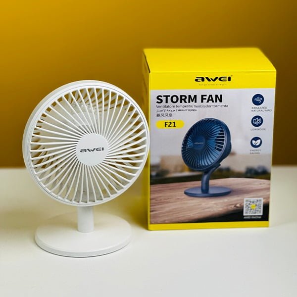 Awei F21 Mini Rechargeable Fan (2000mAh) – Best Price in Bangladesh